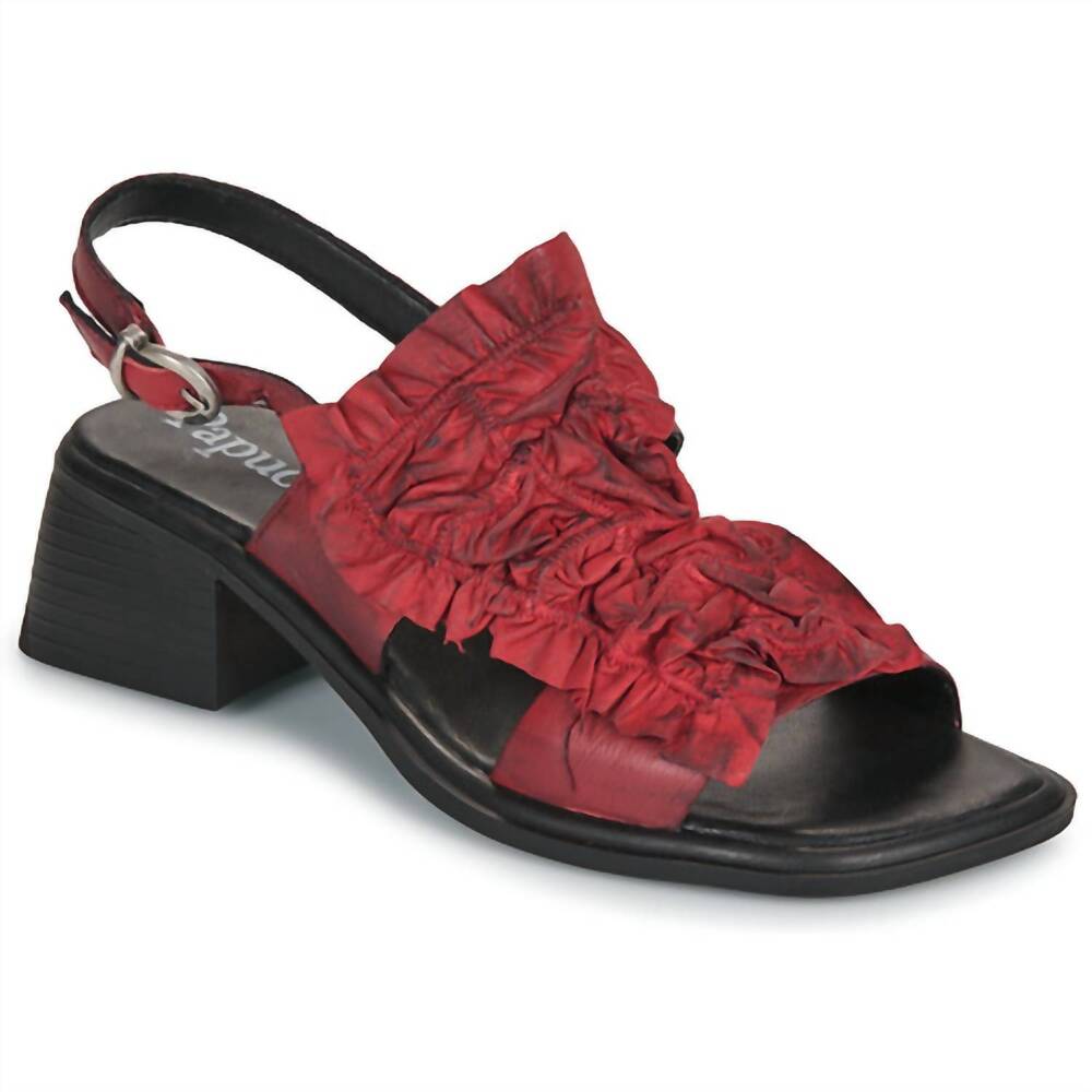 NEW PAPUCEI women's domini sandal in red